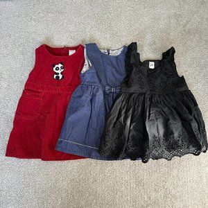 Set of 3 Toddler Dresses 18-24 months (Gap, Gymboree)